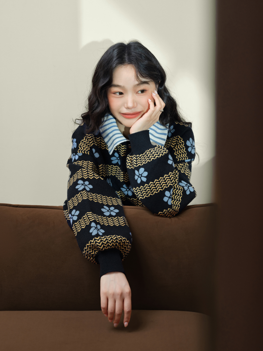 Floral Knit Sweater