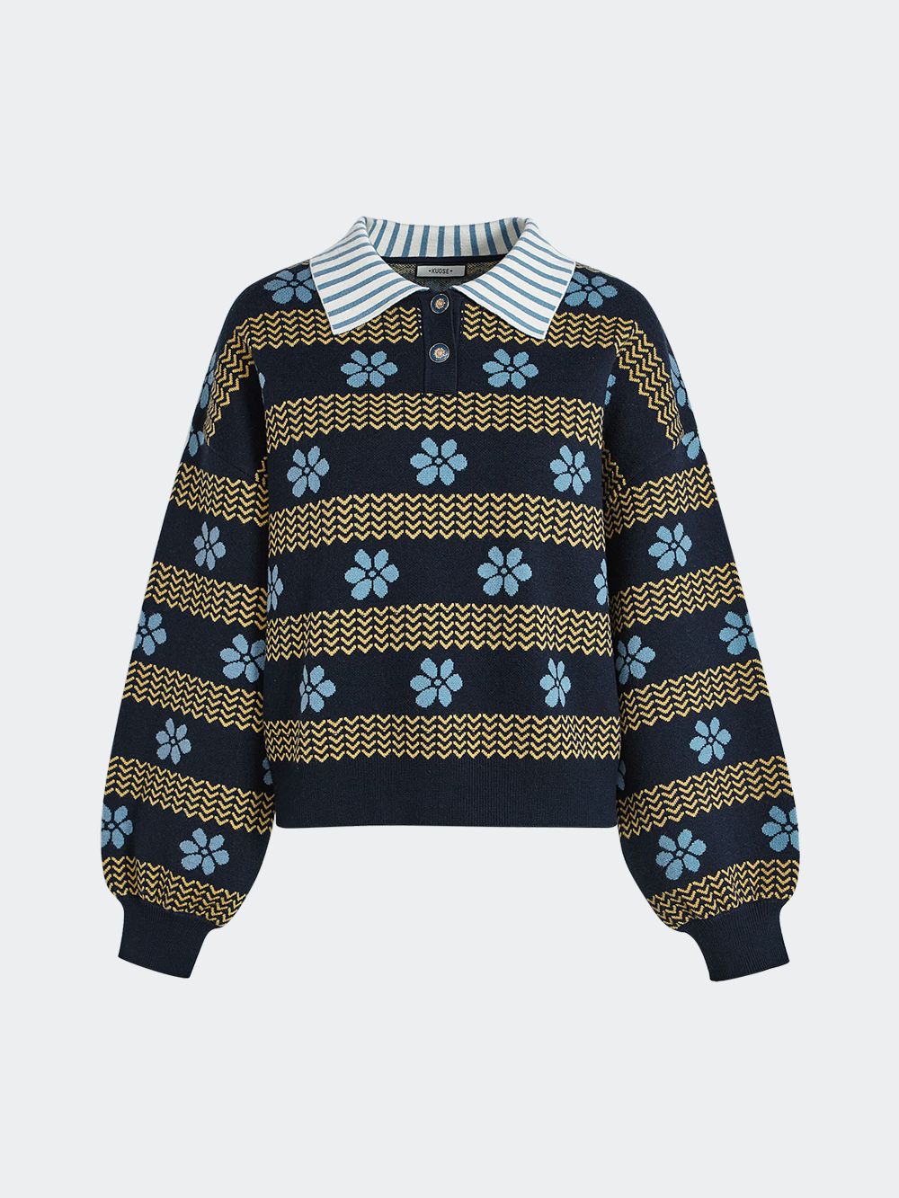 Floral Knit Sweater