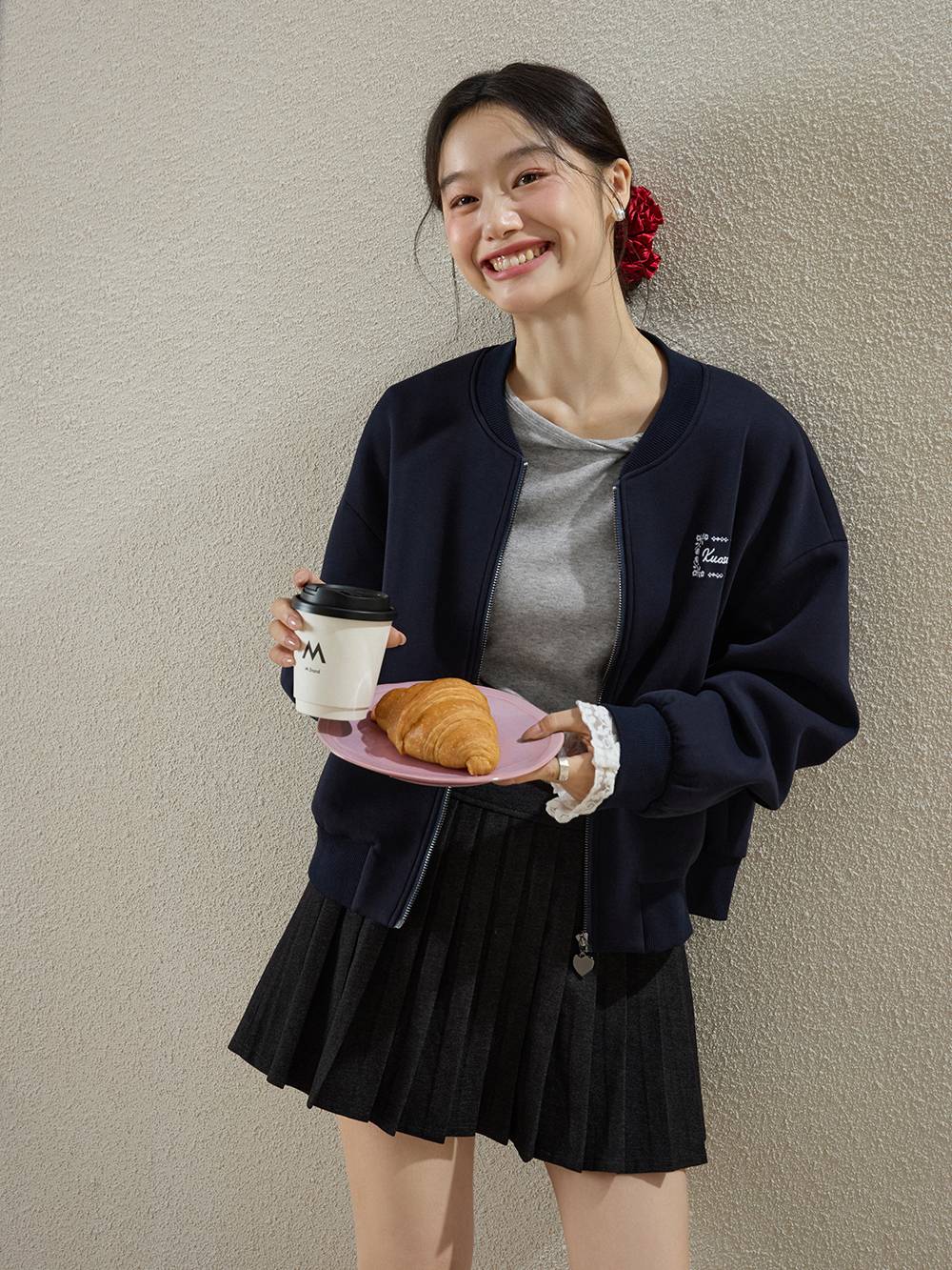 Knit Bomber Jacket