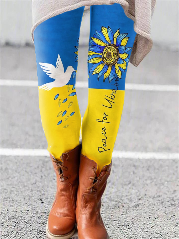 Women's Peace For Ukraine Leggings