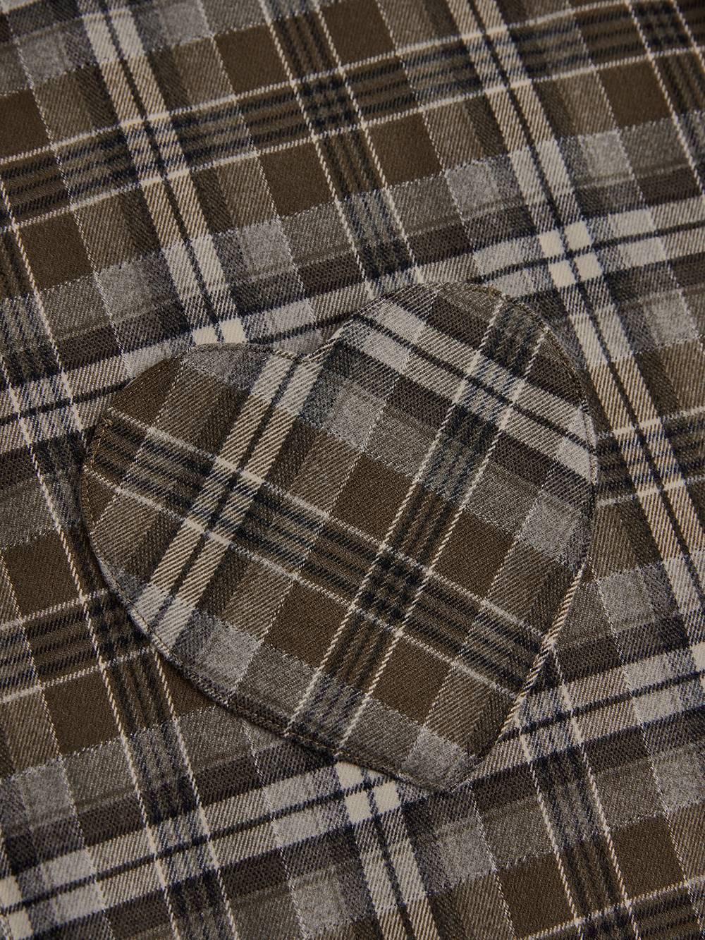 Brown Plaid Blouse