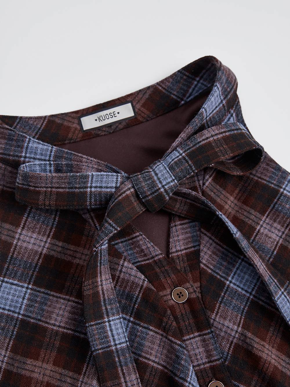 Plaid Belted Dress