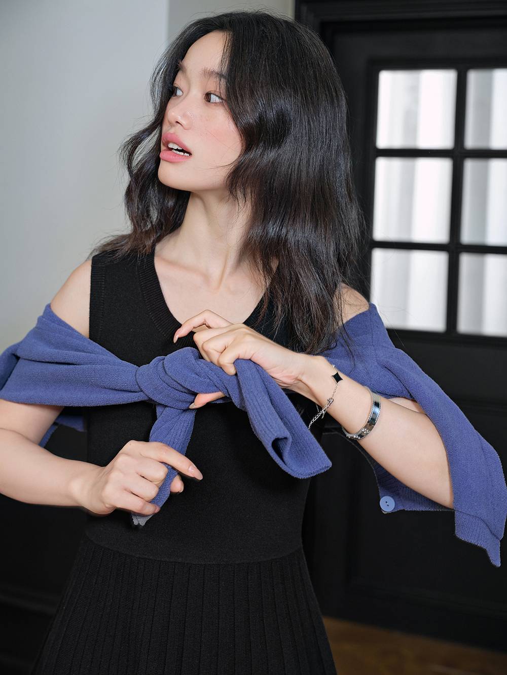 Cardigan and Dress