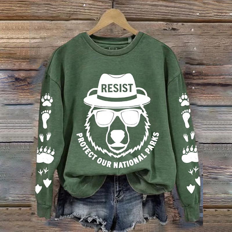 Women's Protect Our National Parks Printed Sweatshirt
