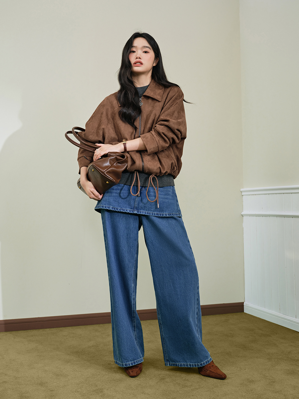 Layered Skirt Jeans