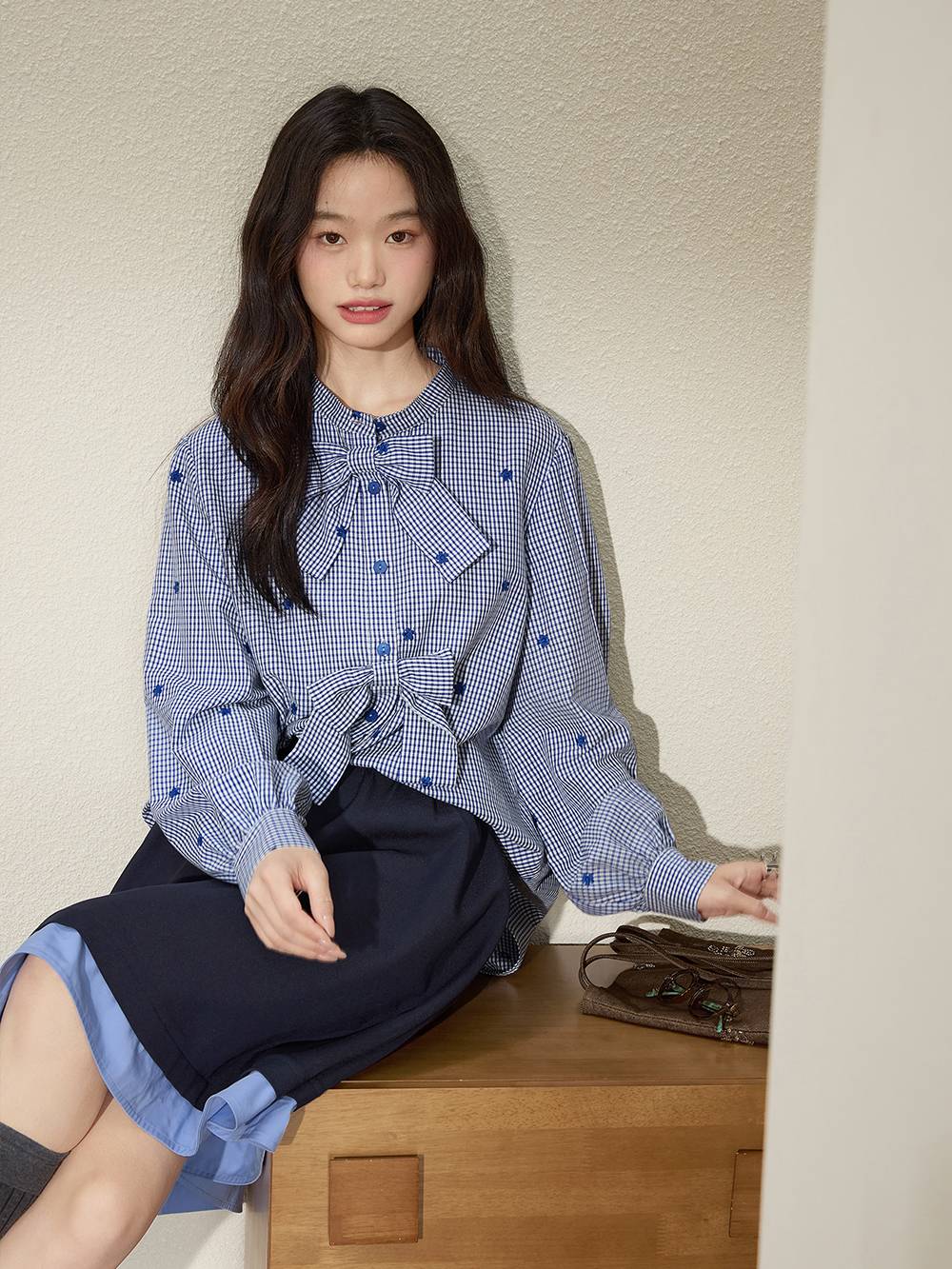 Front Bow Blouse