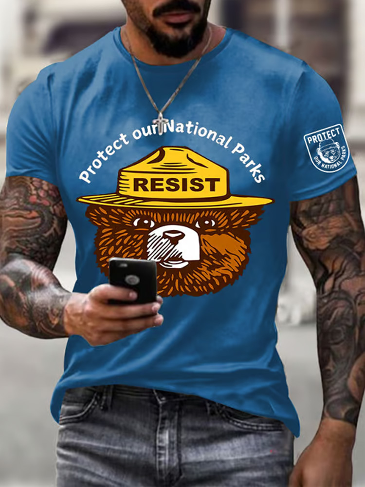Men's Protect Our National Parks Printed T-shirt