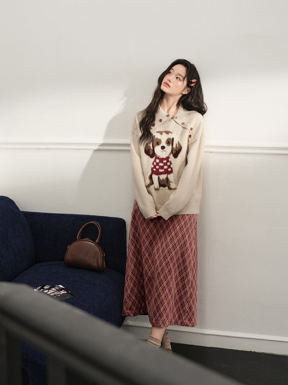 Dog Graphic Sweater