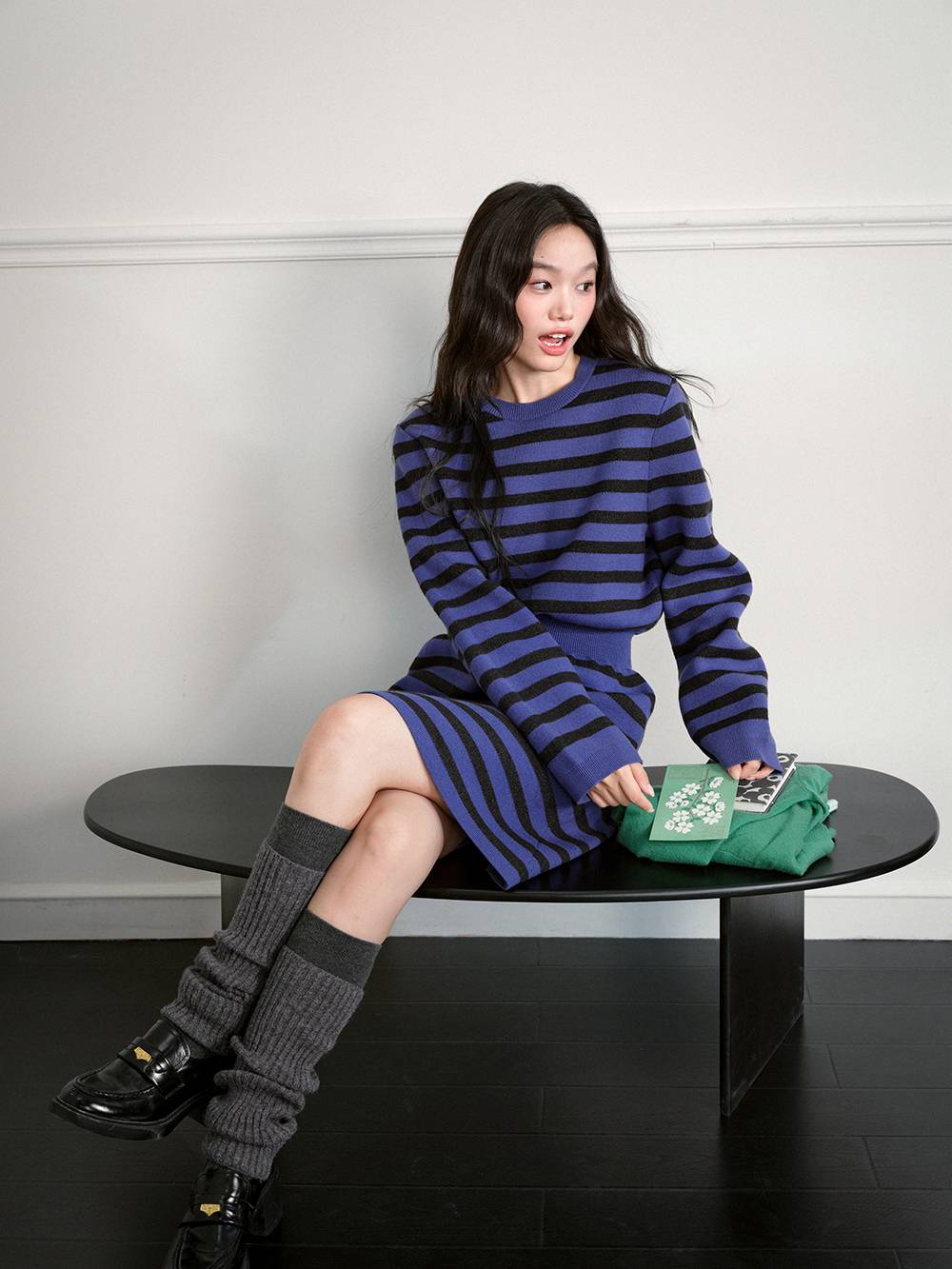 Striped Knit Dress