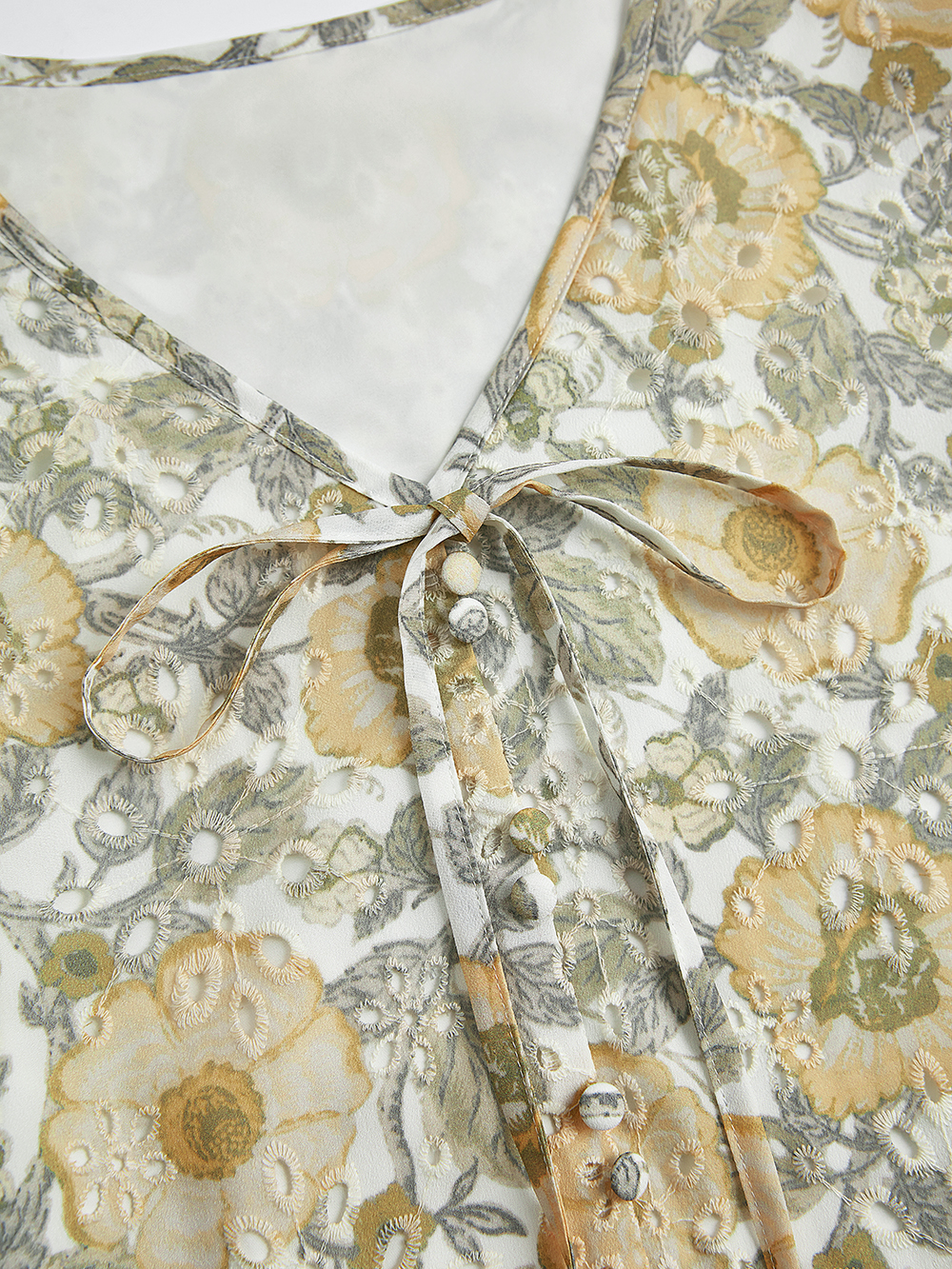 V-neck Floral Top