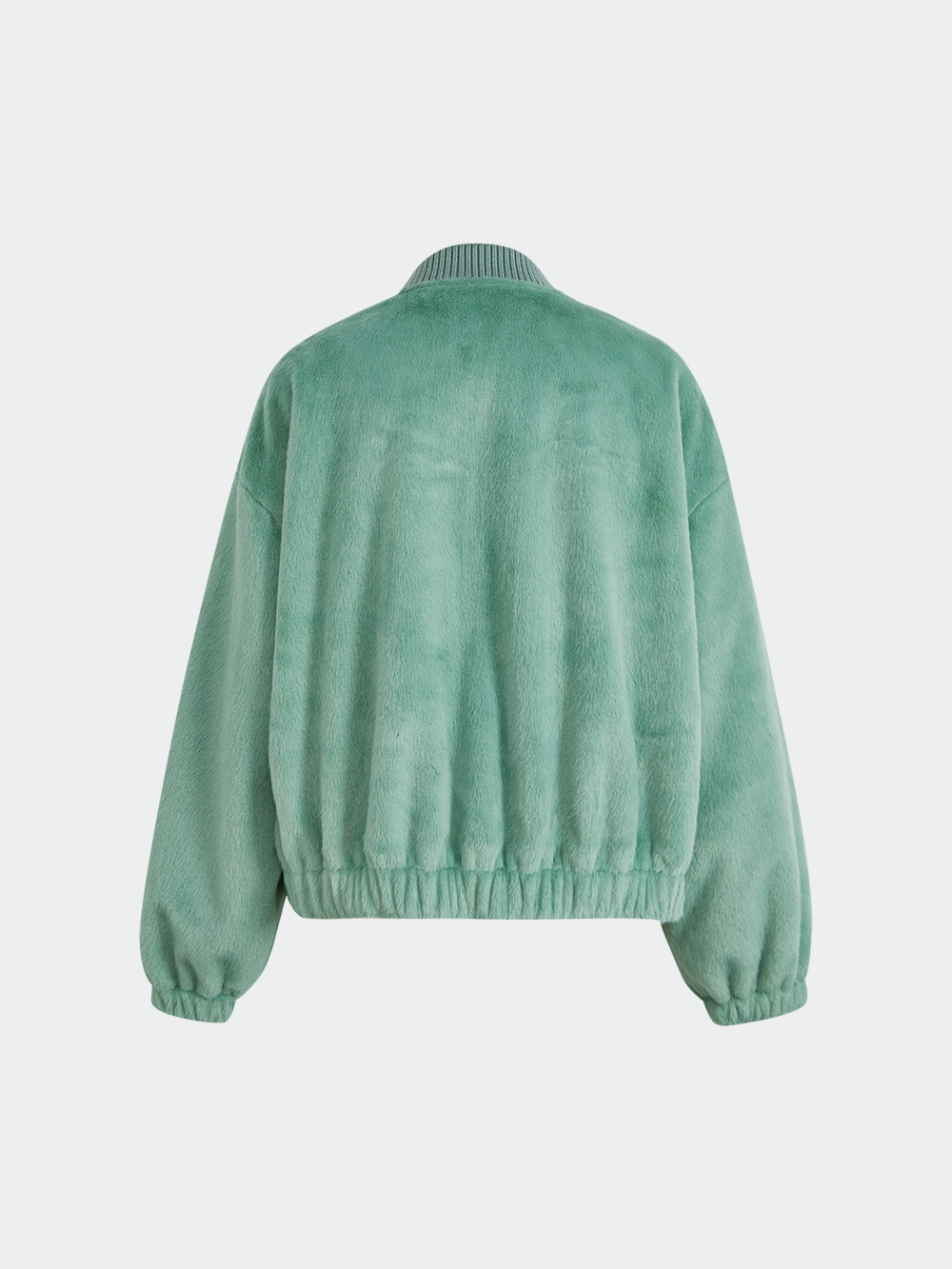 Plush Bomber Jacket