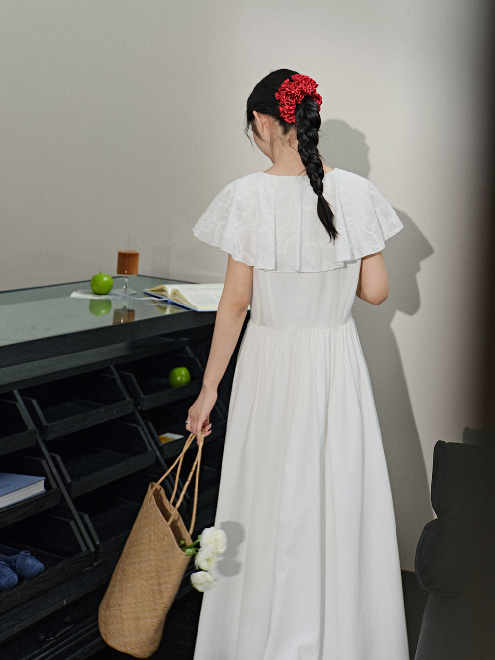Ruffle Sleeve Dress
