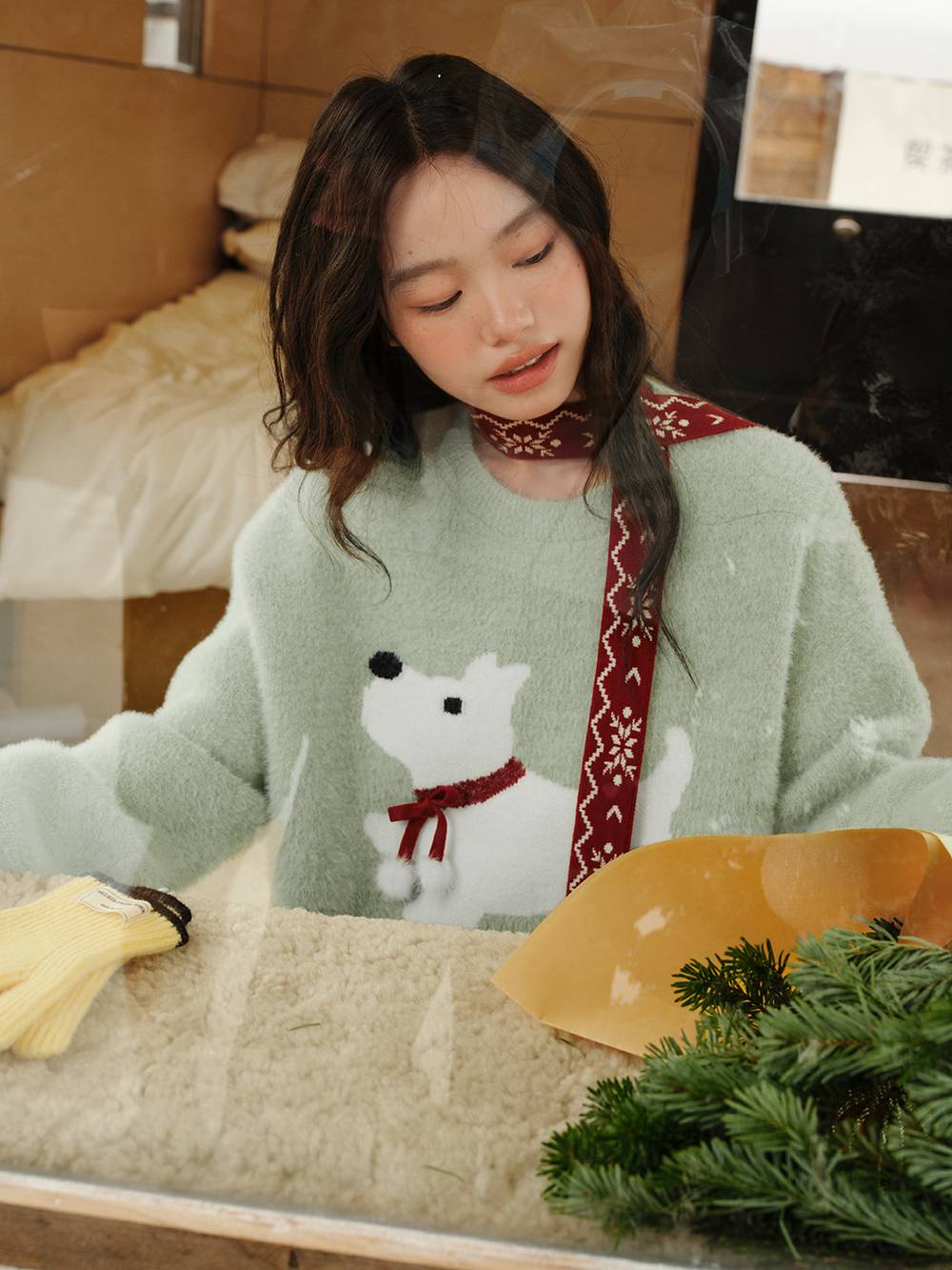 Dog Graphic Sweater