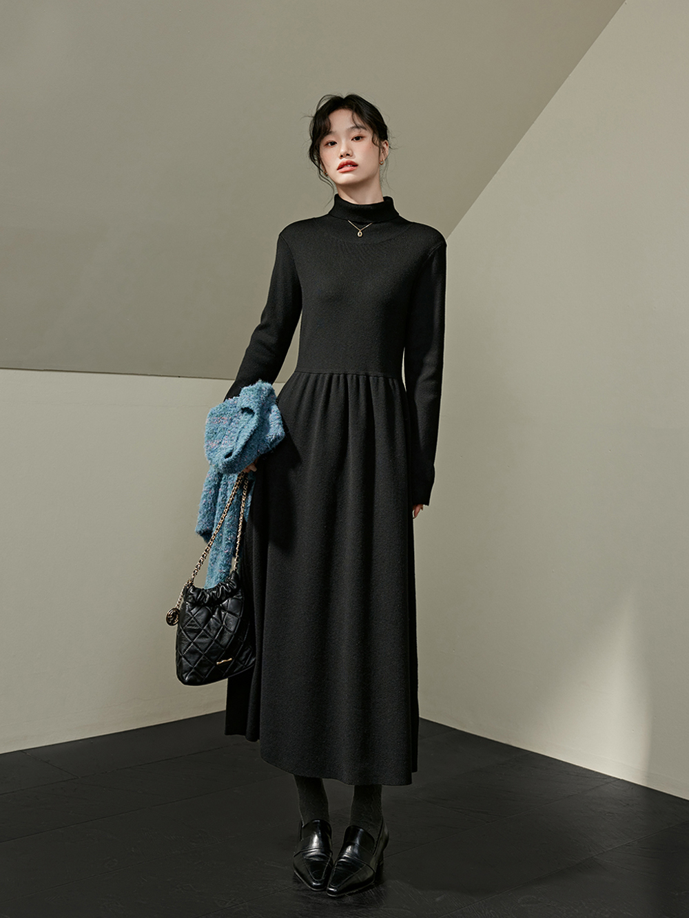 Knit Dress and Vest