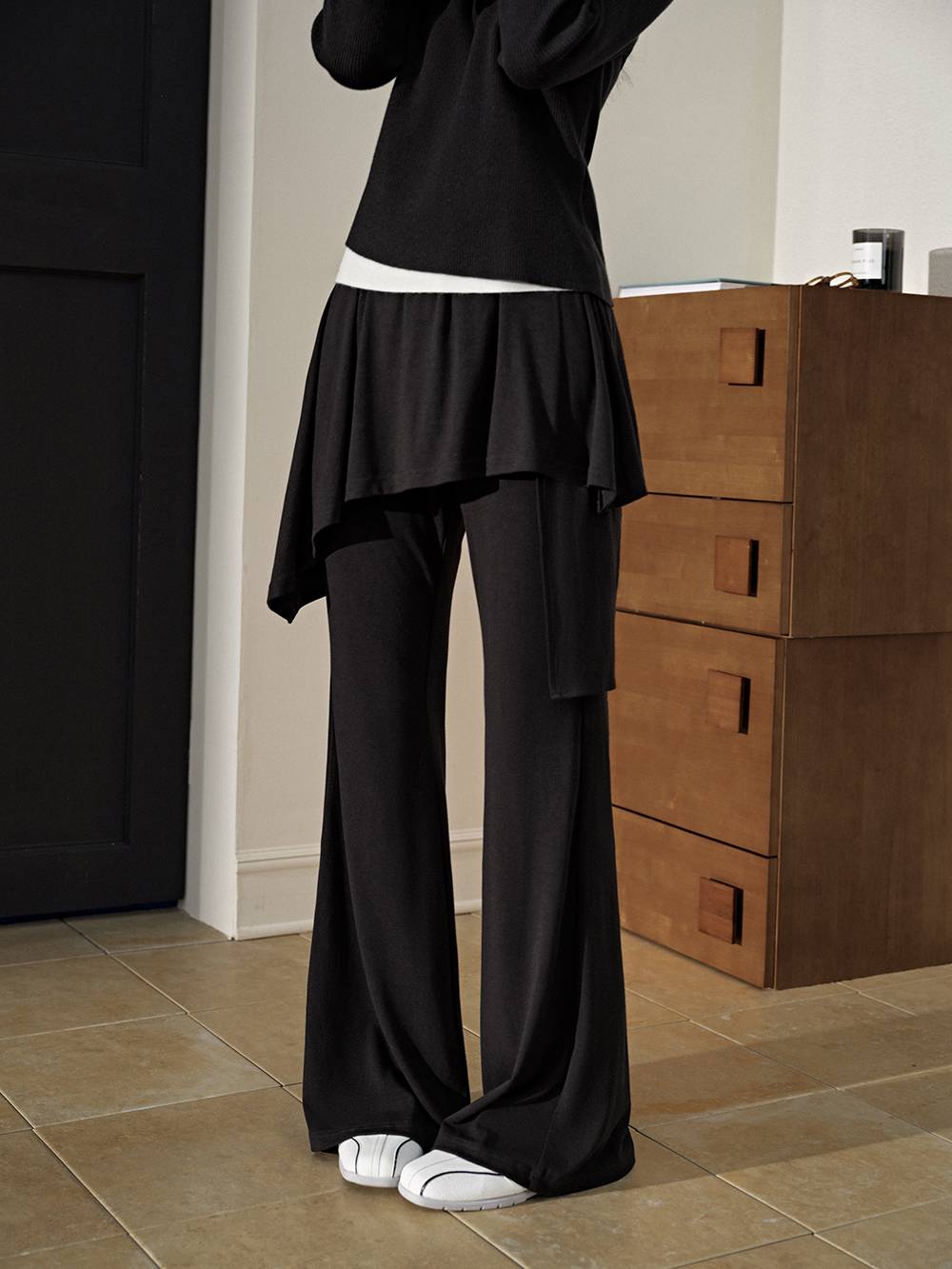 Skirt Layered Pants