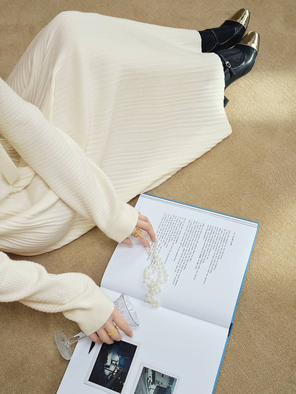 Ribbon Knit Dress