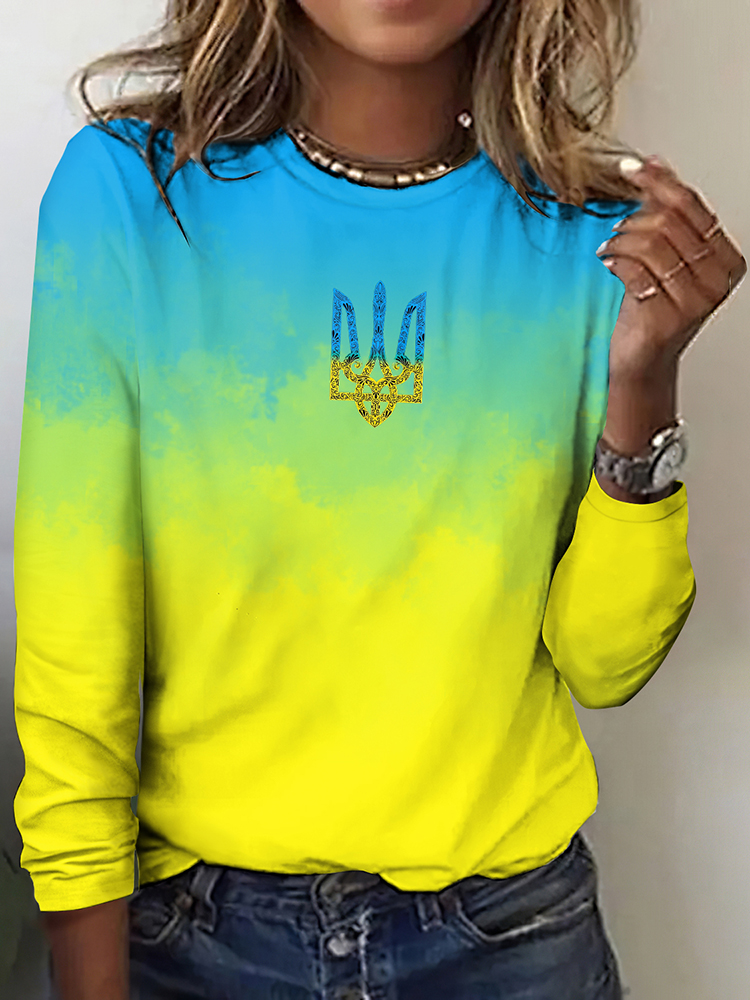 Women's Ukrane Art Color T-shirt