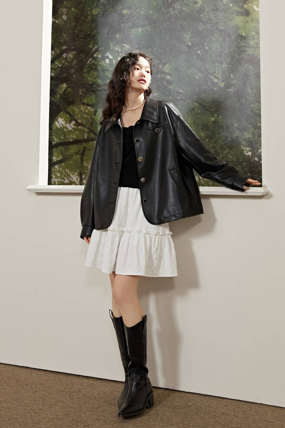 Faux Leather Jacket