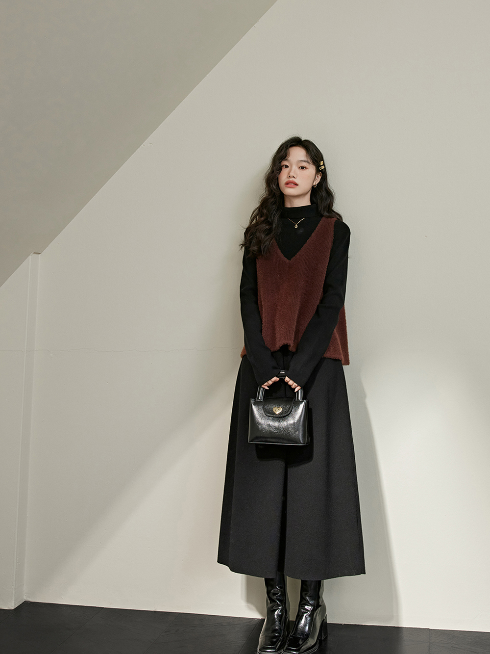 Turtleneck Knit Dress