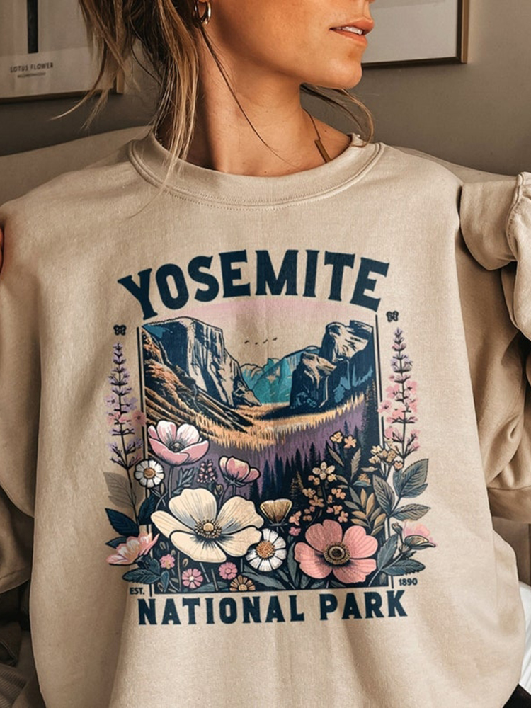 Yosemite National Park Wildflower Sweatshirt