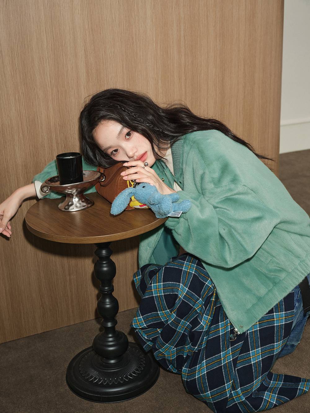 Plush Bomber Jacket