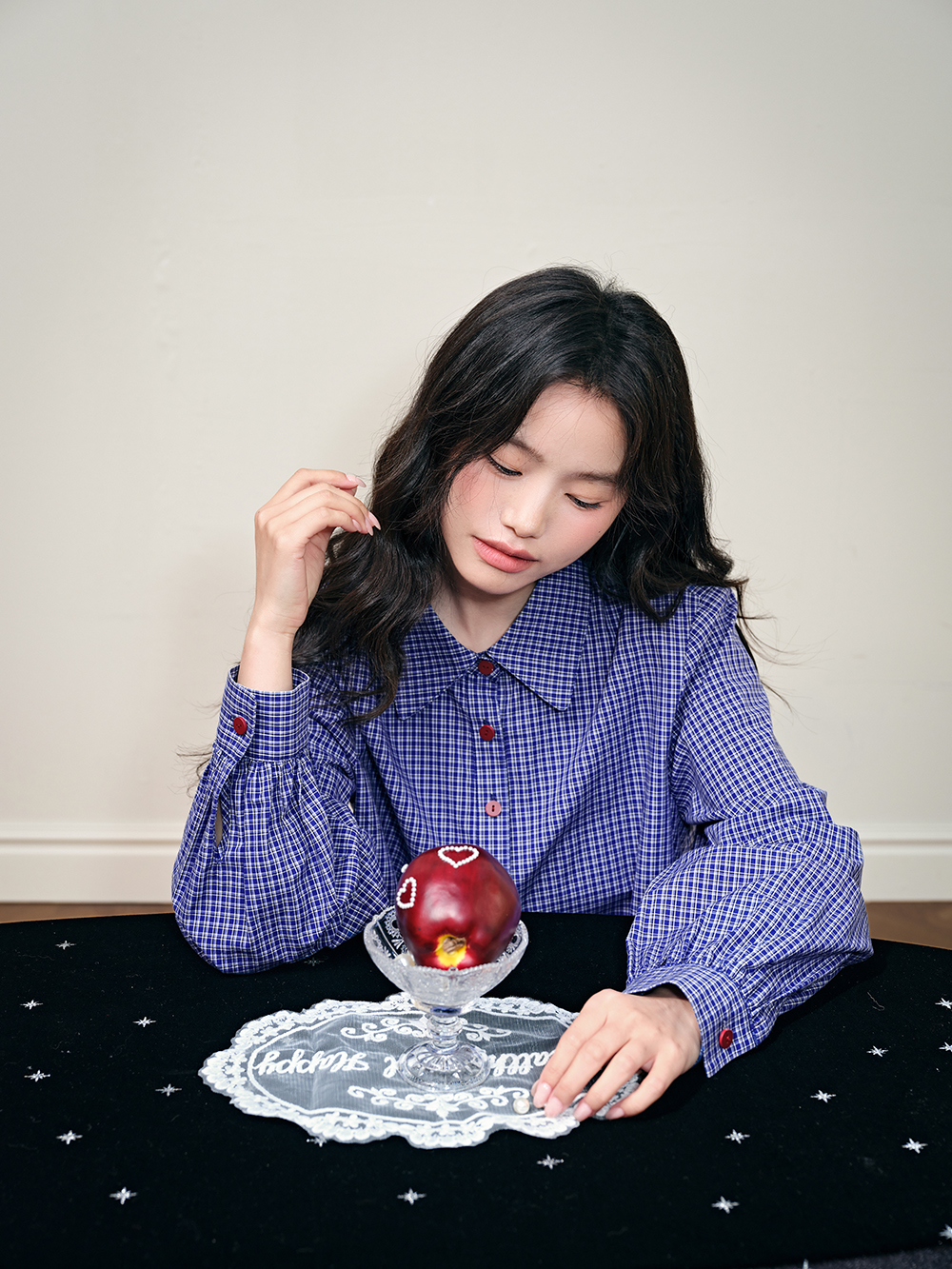 Blue Plaid Blouse