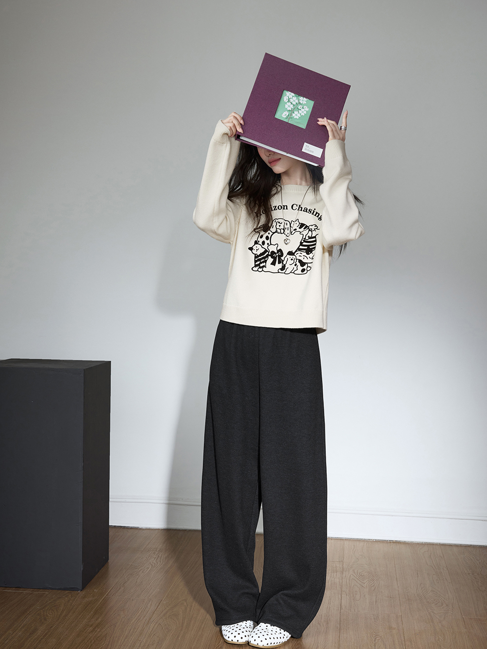 Wide-Leg Sweatpants