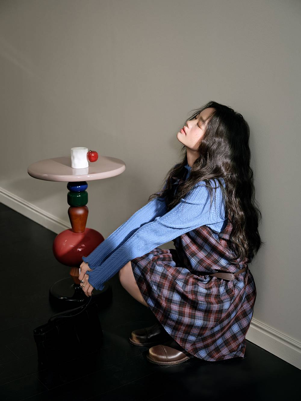 Plaid Belted Dress