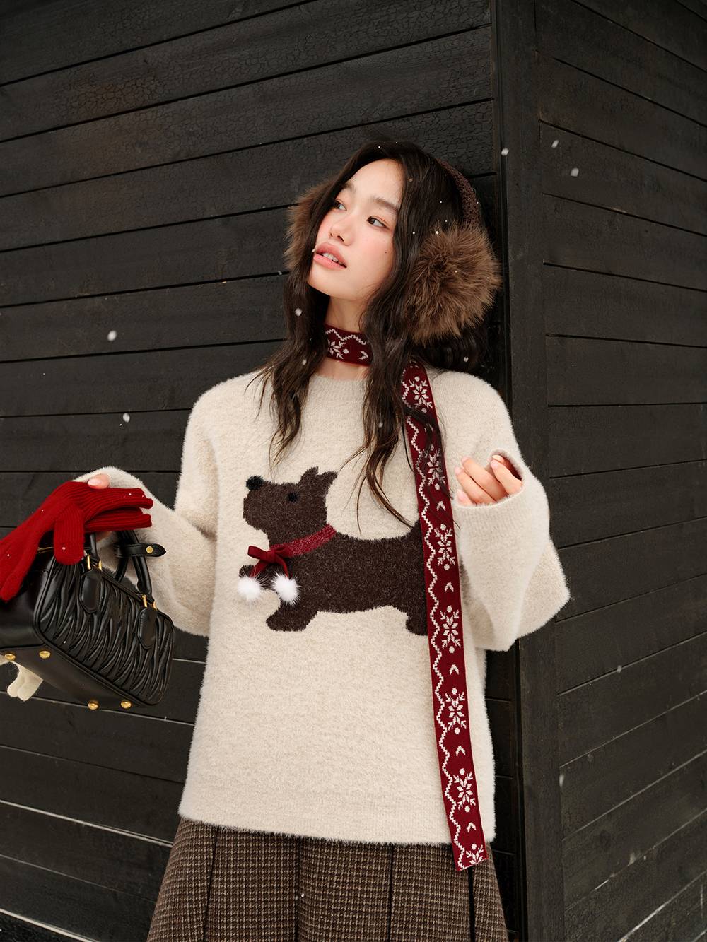 Dog Graphic Sweater