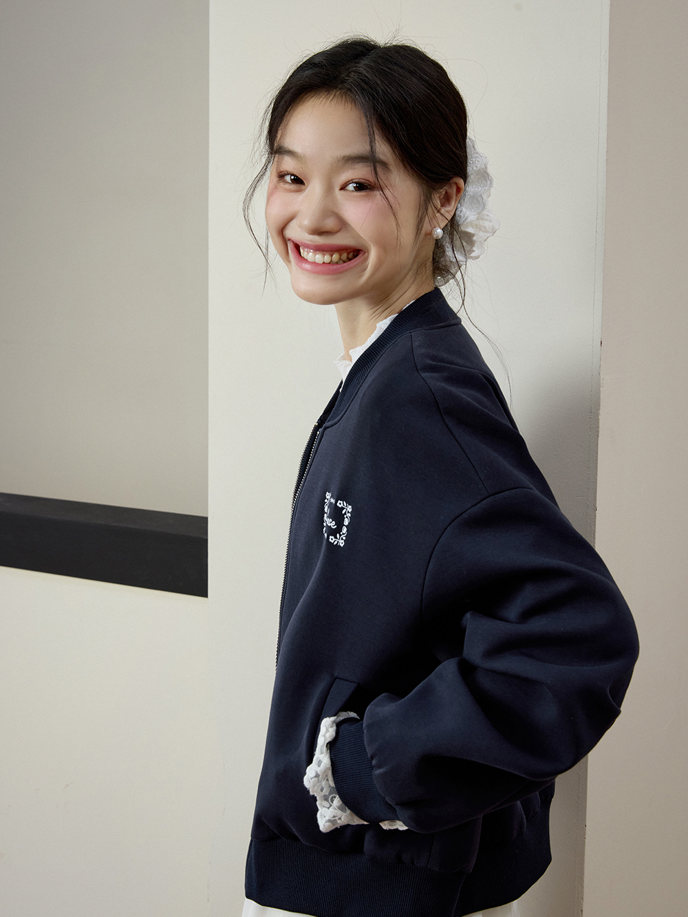 Knit Bomber Jacket