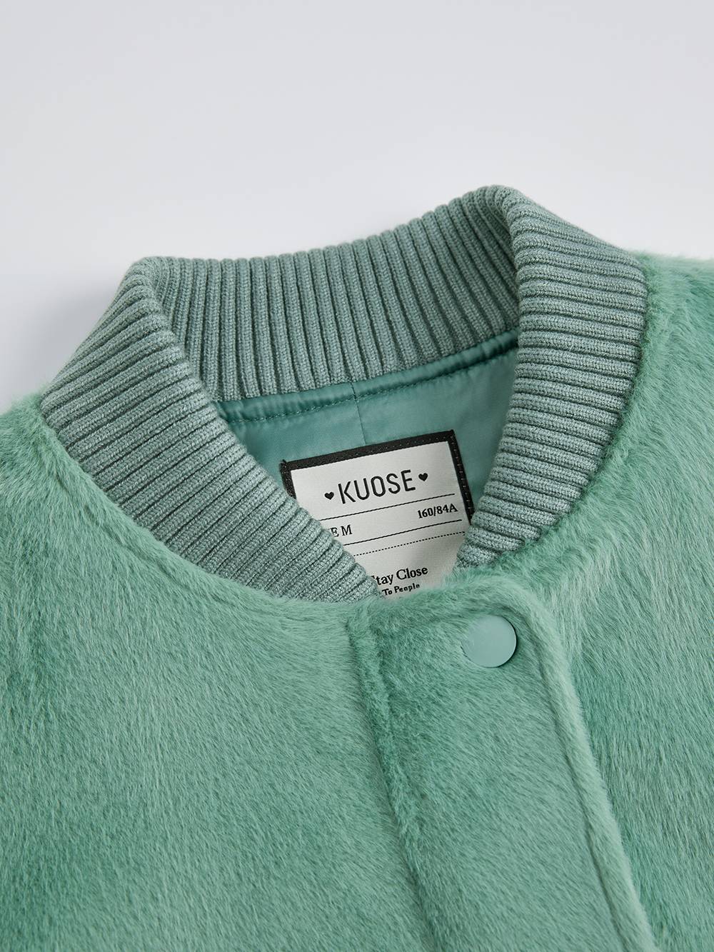 Plush Bomber Jacket