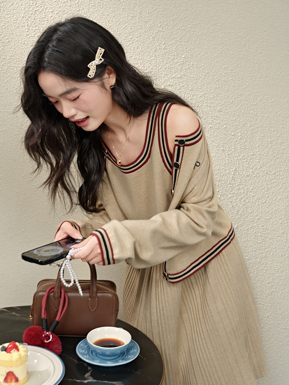 Cardigan and Dress