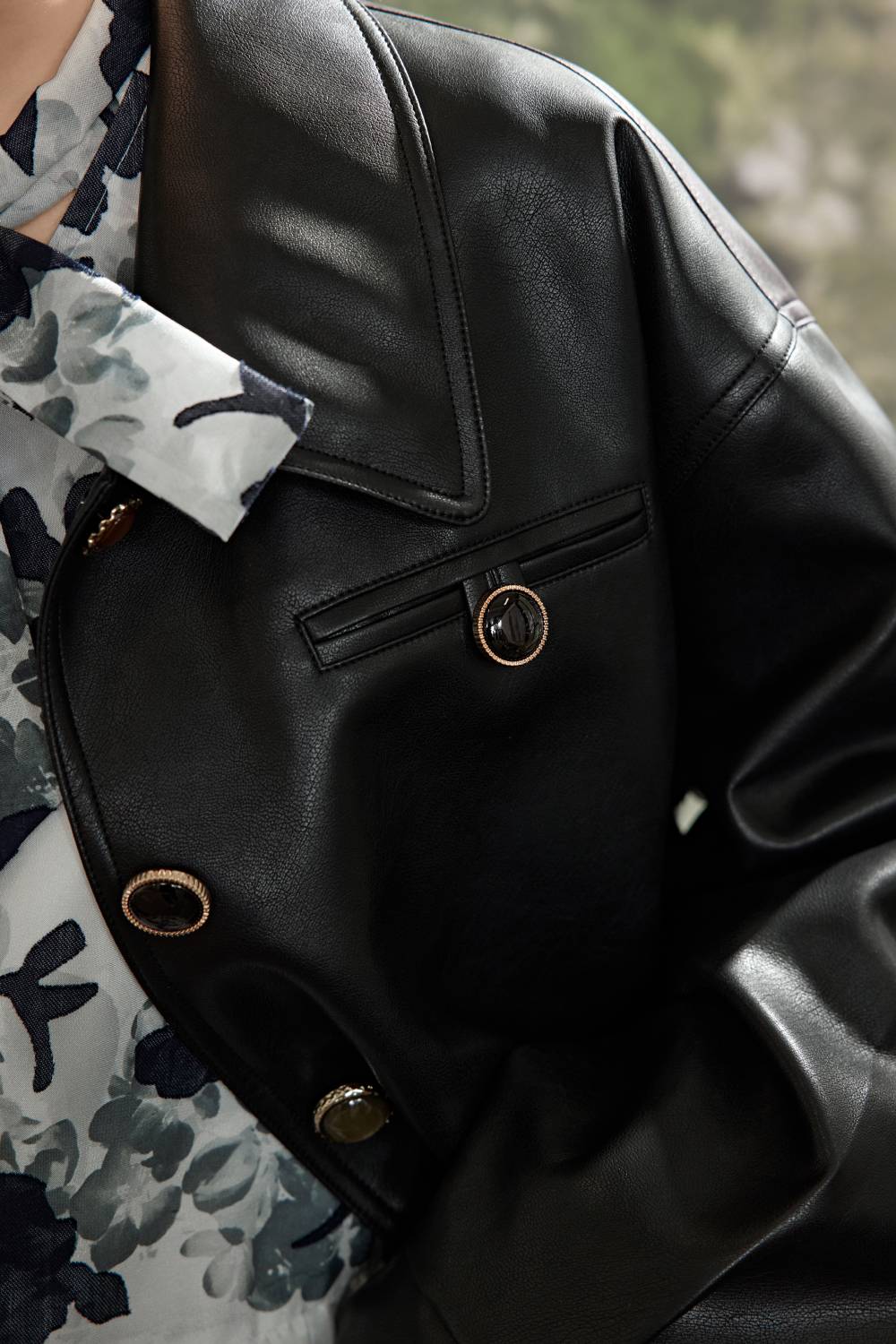 Faux Leather Jacket