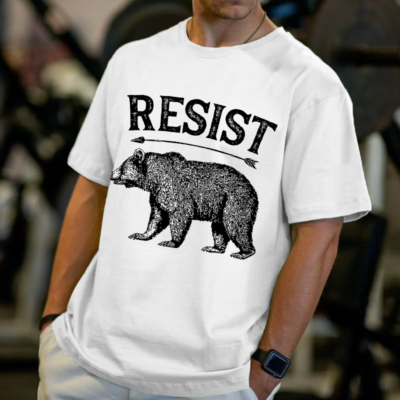 Men's Protect Our National Parks Bear Print Comfy T Shirt