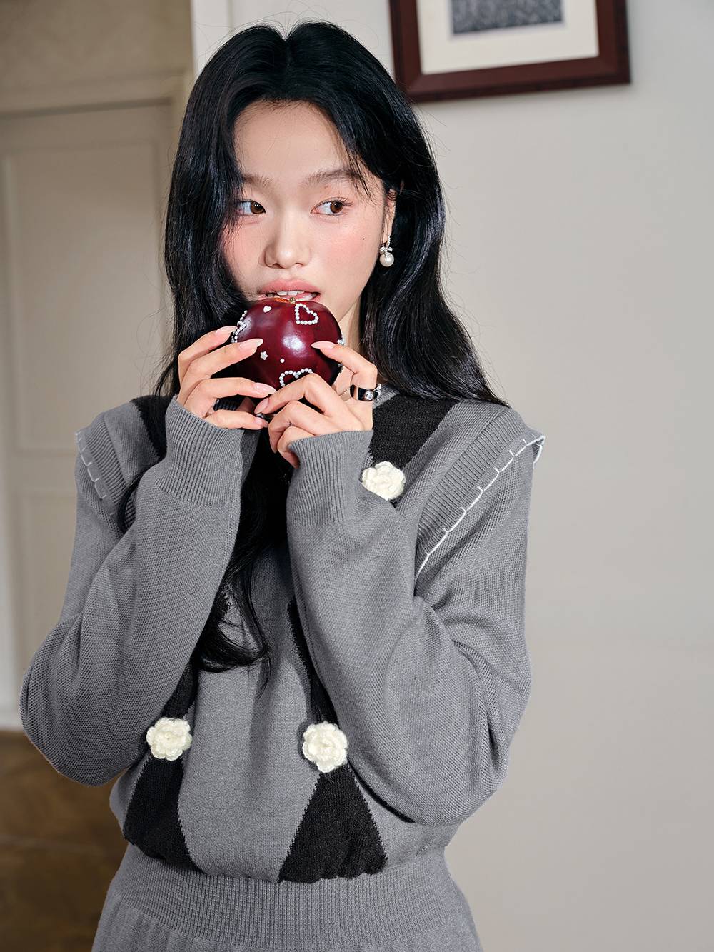 Argyle Knit Dress