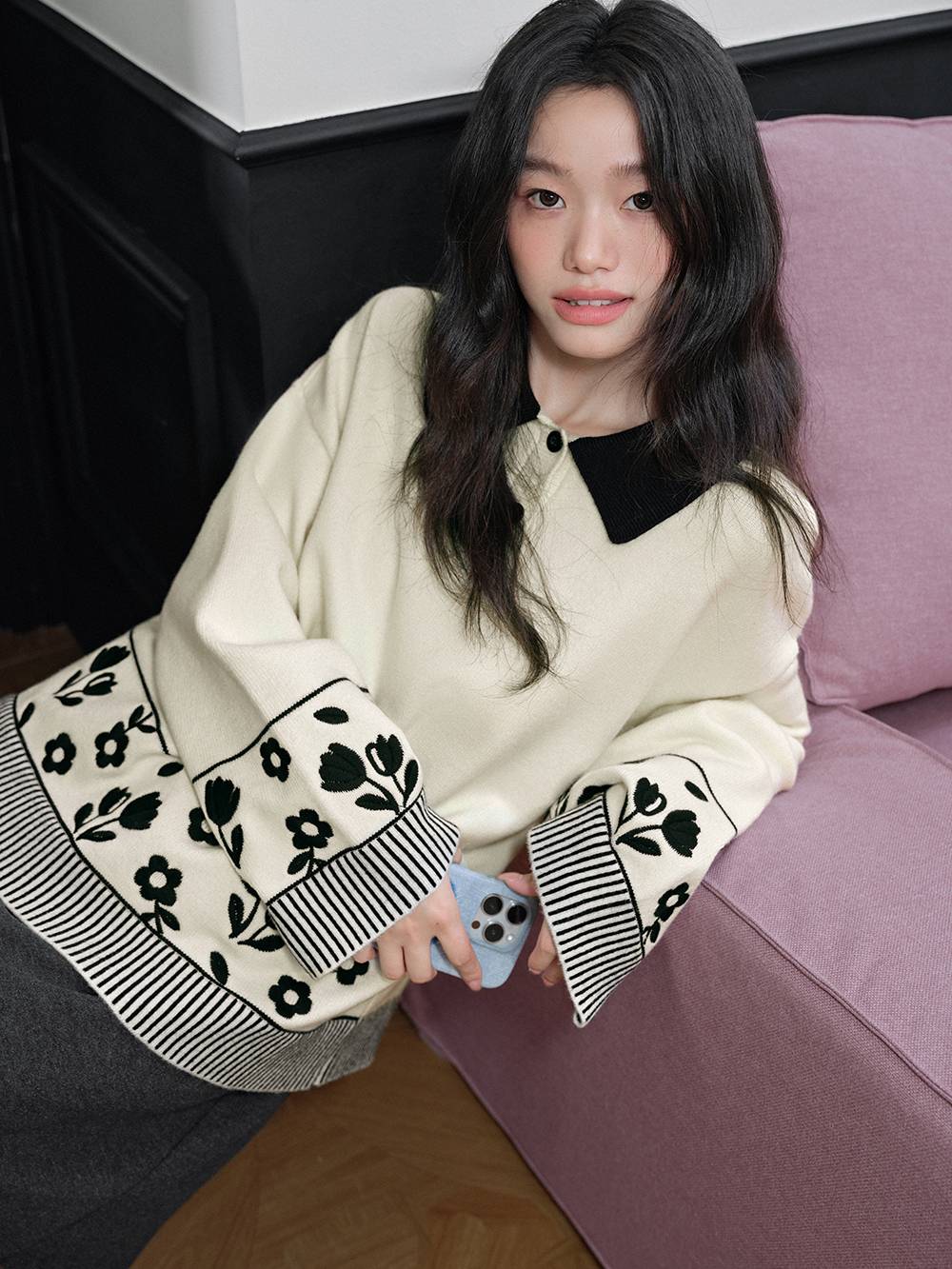 Floral Sweater
