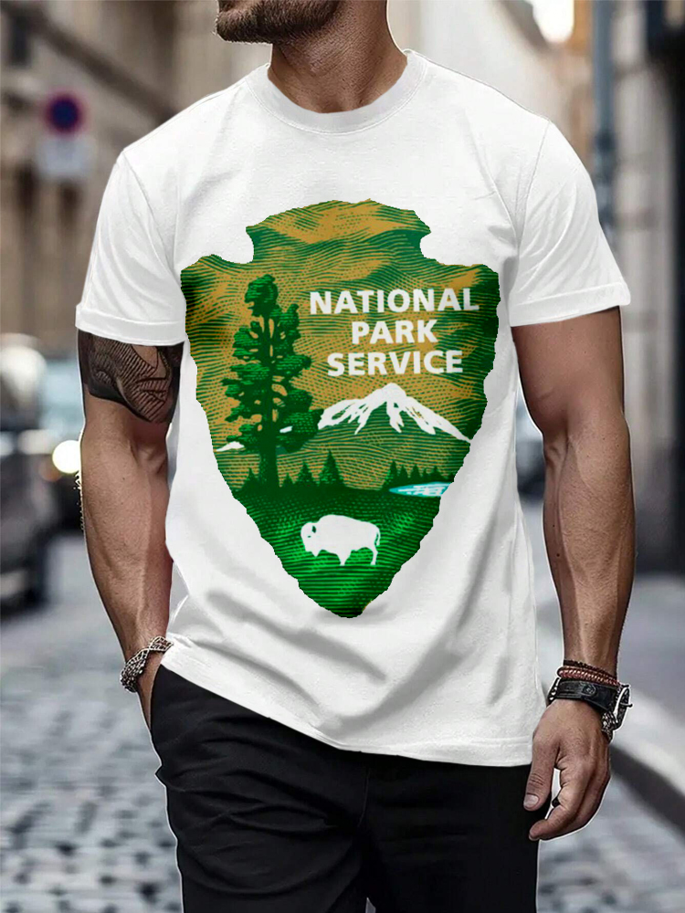 Men's Protect Our National Parks Graphic Casual T Shirt