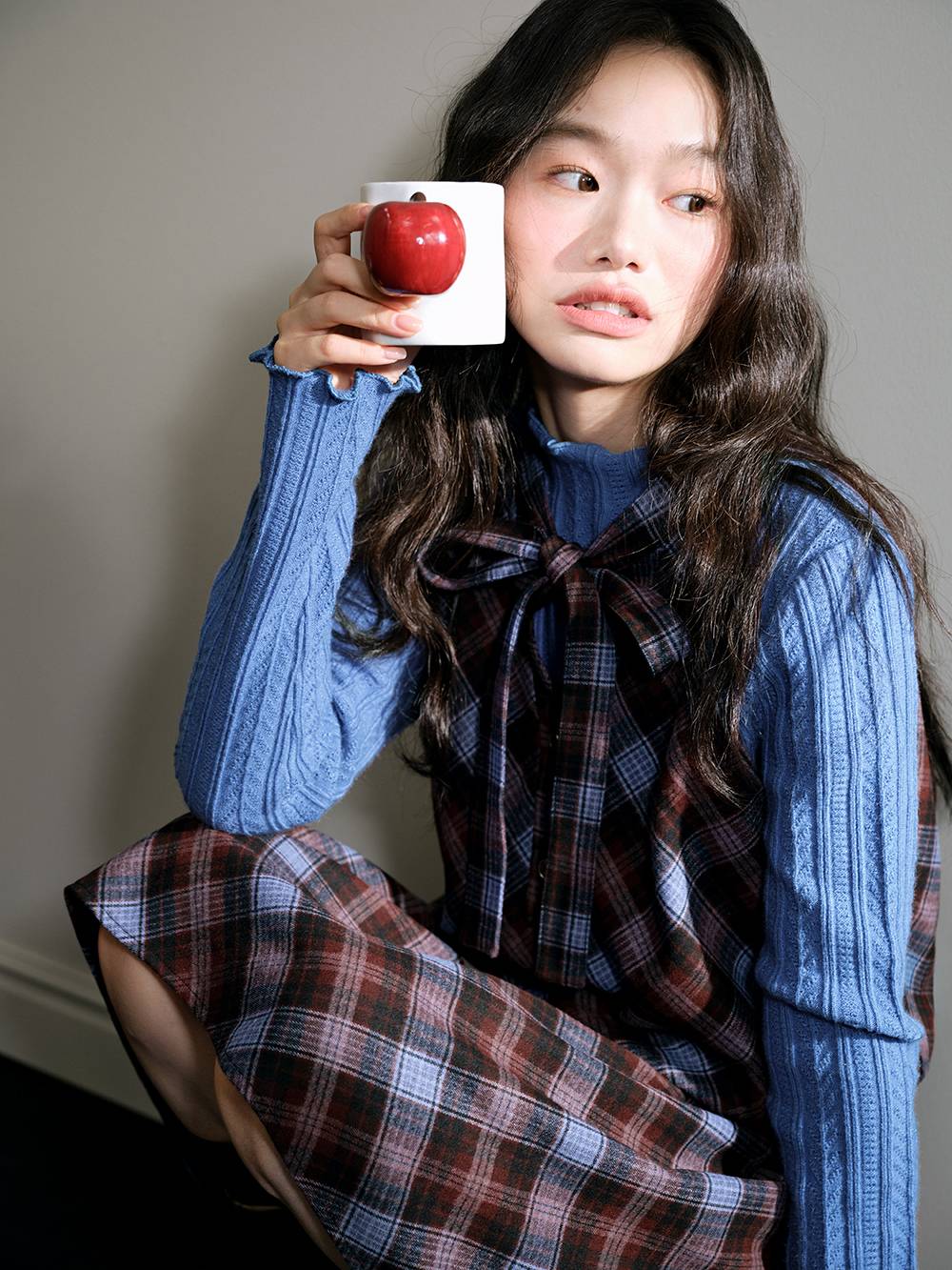 Plaid Belted Dress