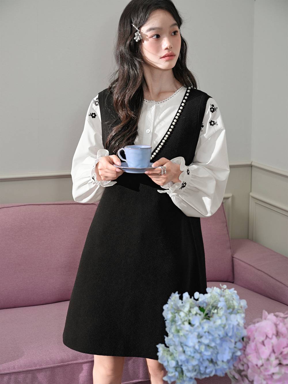 V-Neck Knit Dress