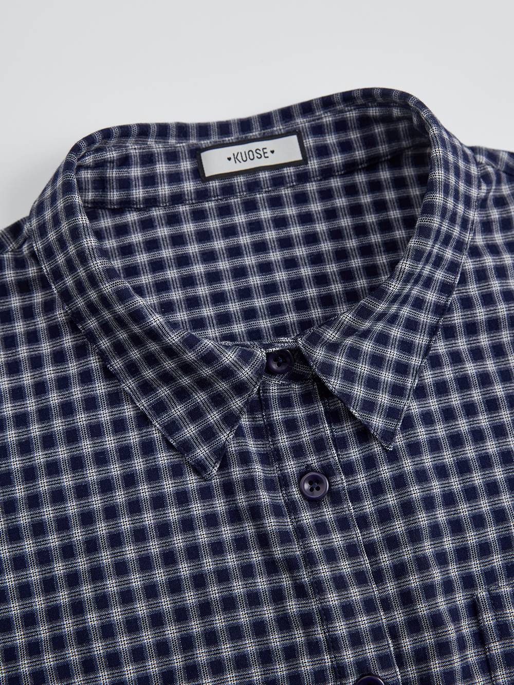 Plaid Belted Blouse