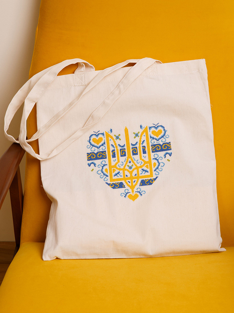 Ukrainian Heart Tote Bag