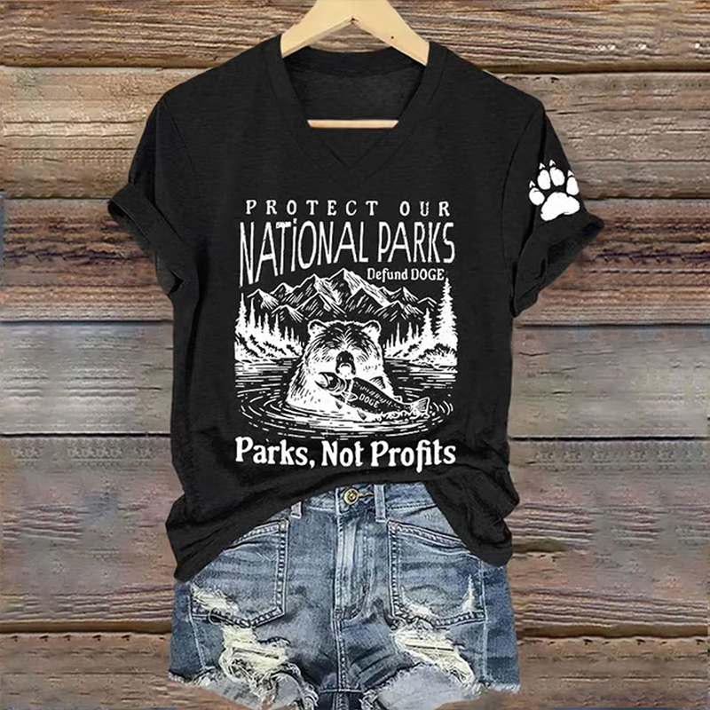 Women's Protect Our National Parks Printed T-shirt