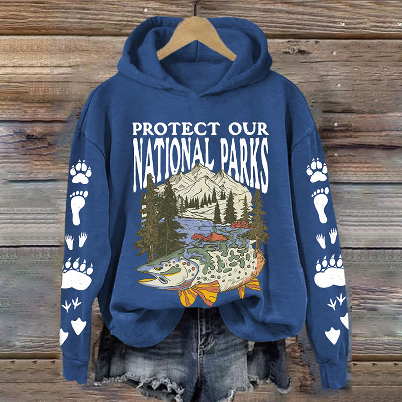 Women's Protect Our National Parks Printed Sweatshirt