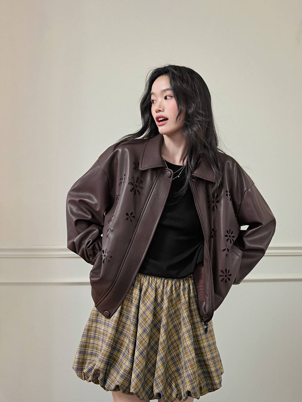 Faux Leather Jacket