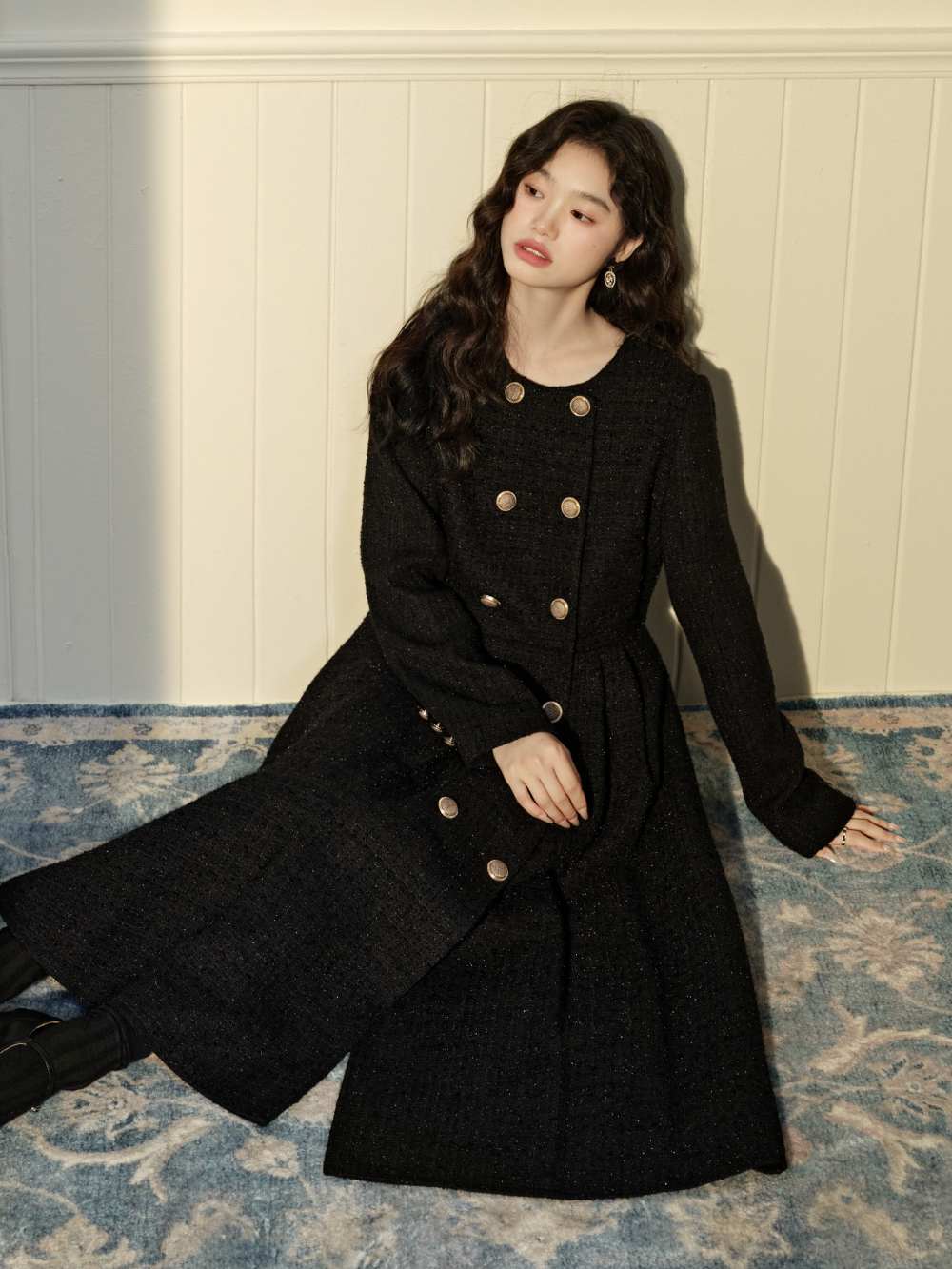 Tweed Maxi Dress
