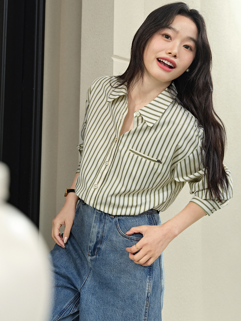 Knit Vest and Shirt