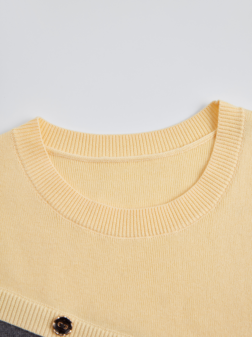 Two-Tone Knit Dress
