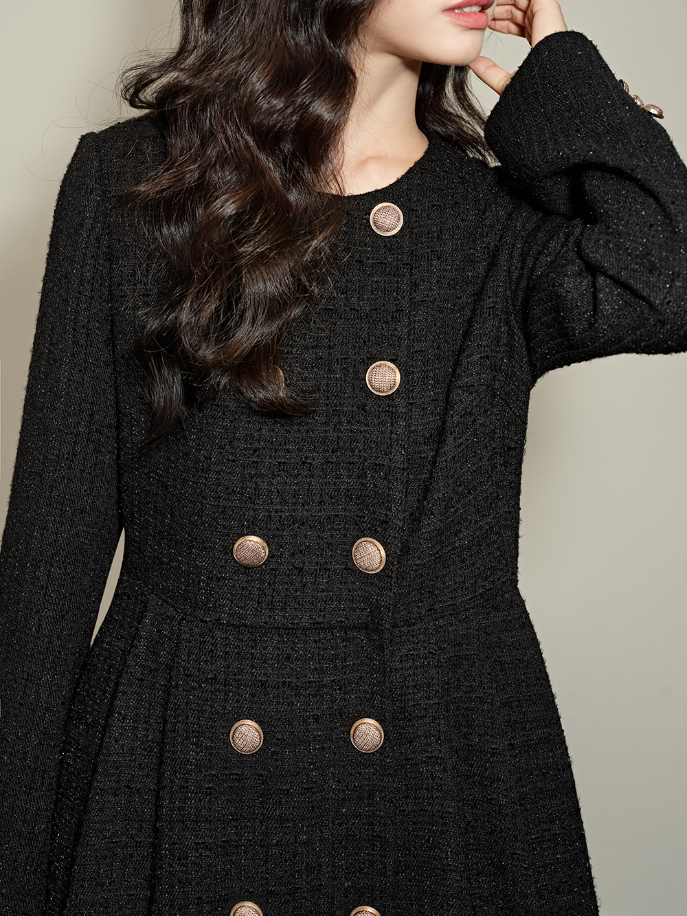 Tweed Maxi Dress