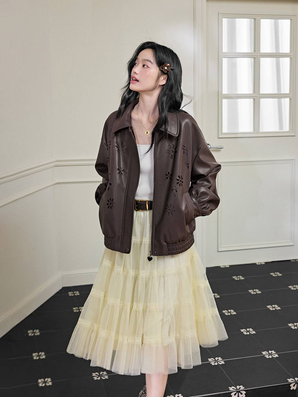 Faux Leather Jacket