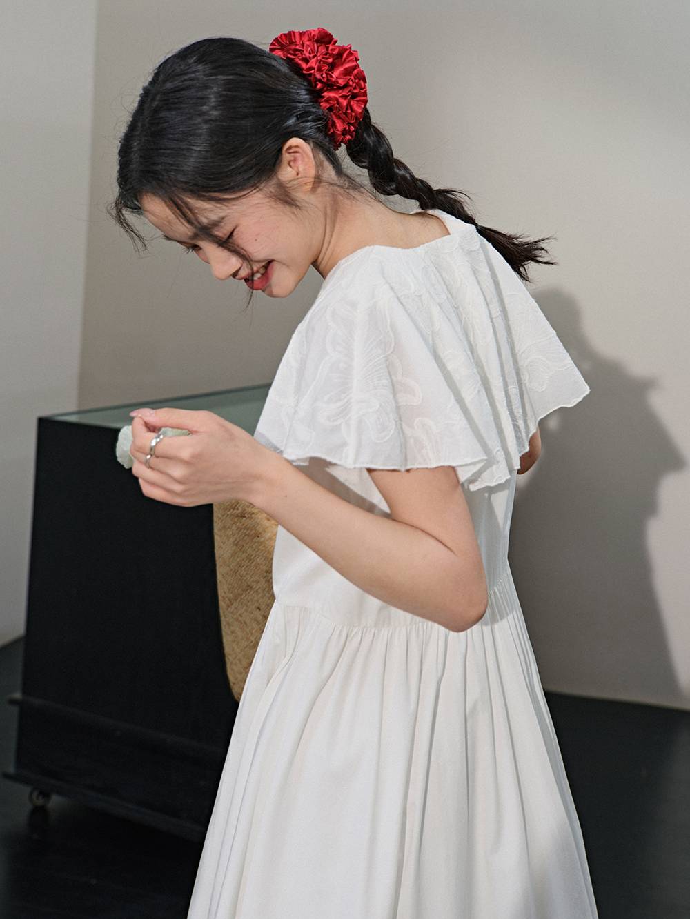 Ruffle Sleeve Dress